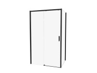 Kabina prysznicowa Innova Black 100 x 90 czarna lewa