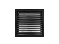 Vents Kratka wentylacyjna z siatką czarna 19,3x18x8 cm Vents Kratka wentylacyjna z siatką czarna 19,3x18x8 cm