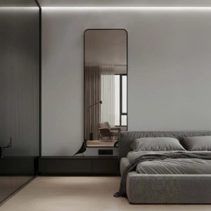 ARS LONGA Lustro ZEN SLIM czarne 50 x 150 cm