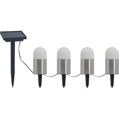 Łańcuch solarny 4-punktowy 4 x LED inox