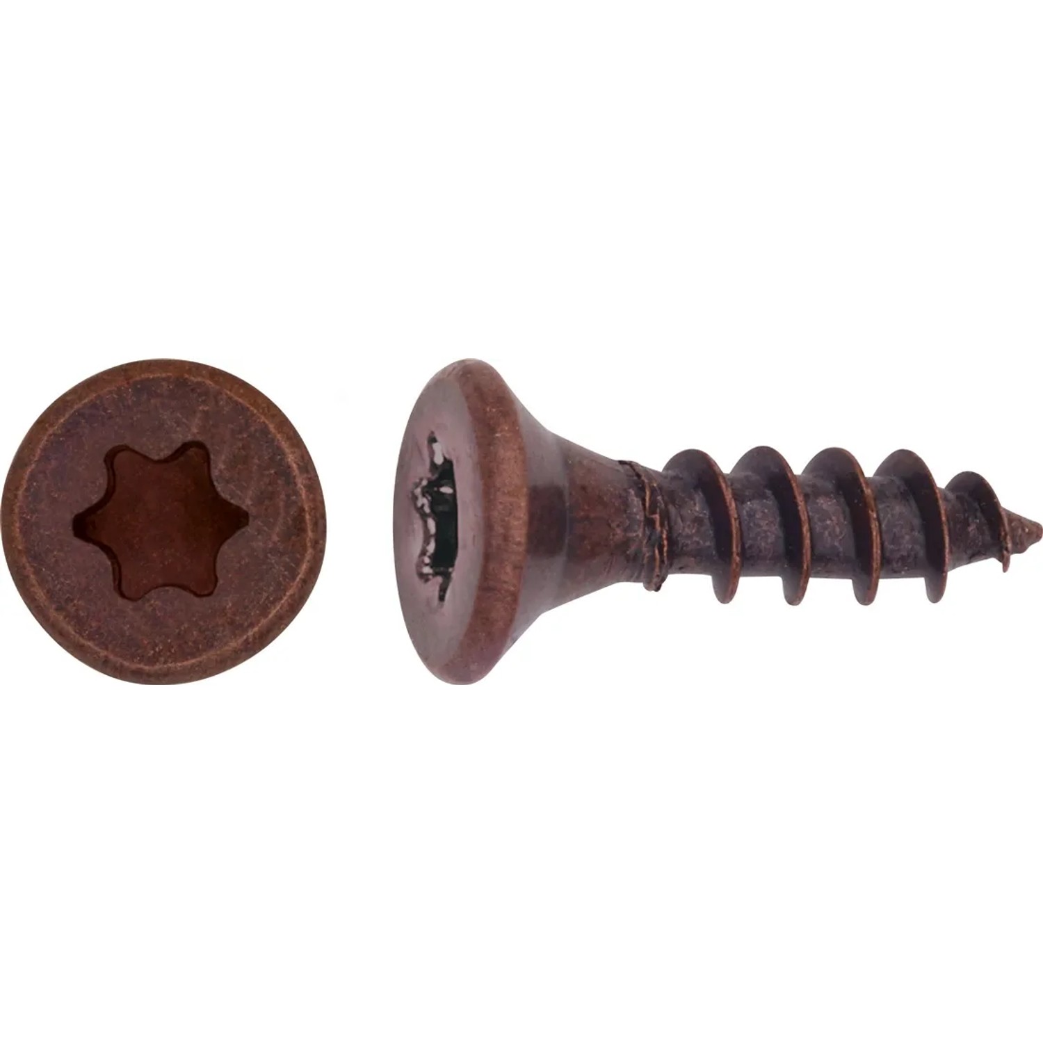 LUX-TOOLS Wkręt uniwersalny z łbem stożkowym TX Ø 3 mm x 12 mm oksydowany 25 szt