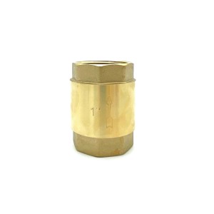Mosiężny zawór zwrotny, 1 cal, do montażu podtynkowego.