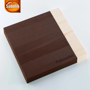 Bejca do drewna palisander: Próbka koloru do ochrony i projektowania drewna.