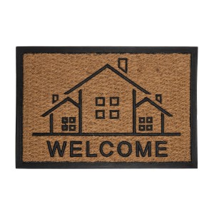 Wycieraczka z motywem domu i napisem "Welcome", Kategoria: Wycieraczki.