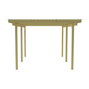 Drewniana wiata garażowa t.b.t. do ogrodu lub na podjazd.