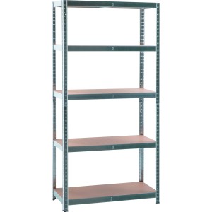 OBI Regał metalowy ocynk 180 x 90 x 40 cm 5 półek MDF/175 kg