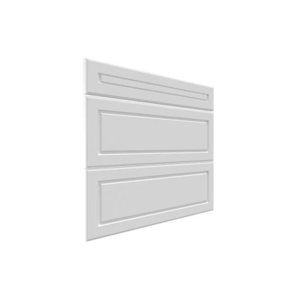 Trzy fronty do szafki z szufladami Modena 80 cm biały mat