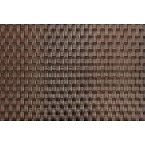 Zbliżenie na plecioną powierzchnię brązowej donicy t.b.t. Donice.