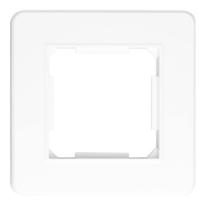 Biała ramka t.b.t. do włączników i gniazdek.