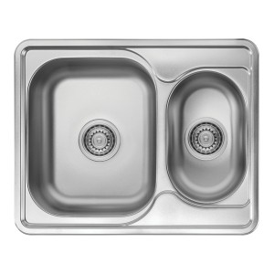 Kuchinox Zlewozmywak JUNAK 1,5-kom. stalowy - 63 x 50 cm