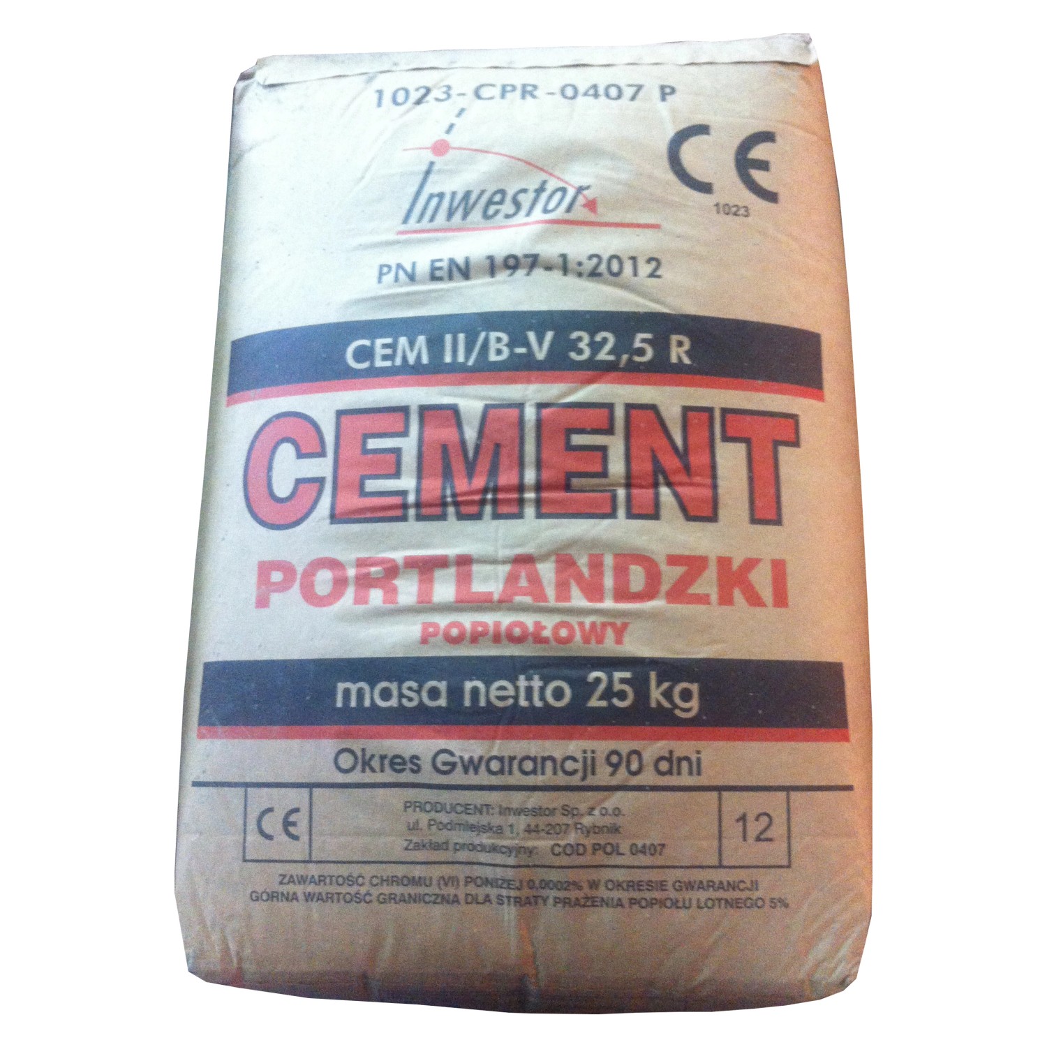 Cement CEM II 32,5R 25 Kg Kupuj W OBI