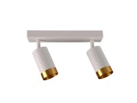 Goldlux Listwa ARRAS 2xGU10 biało-złota