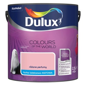Farba do ścian Dulux, odcień "różane perfumy" (różane perfumy).