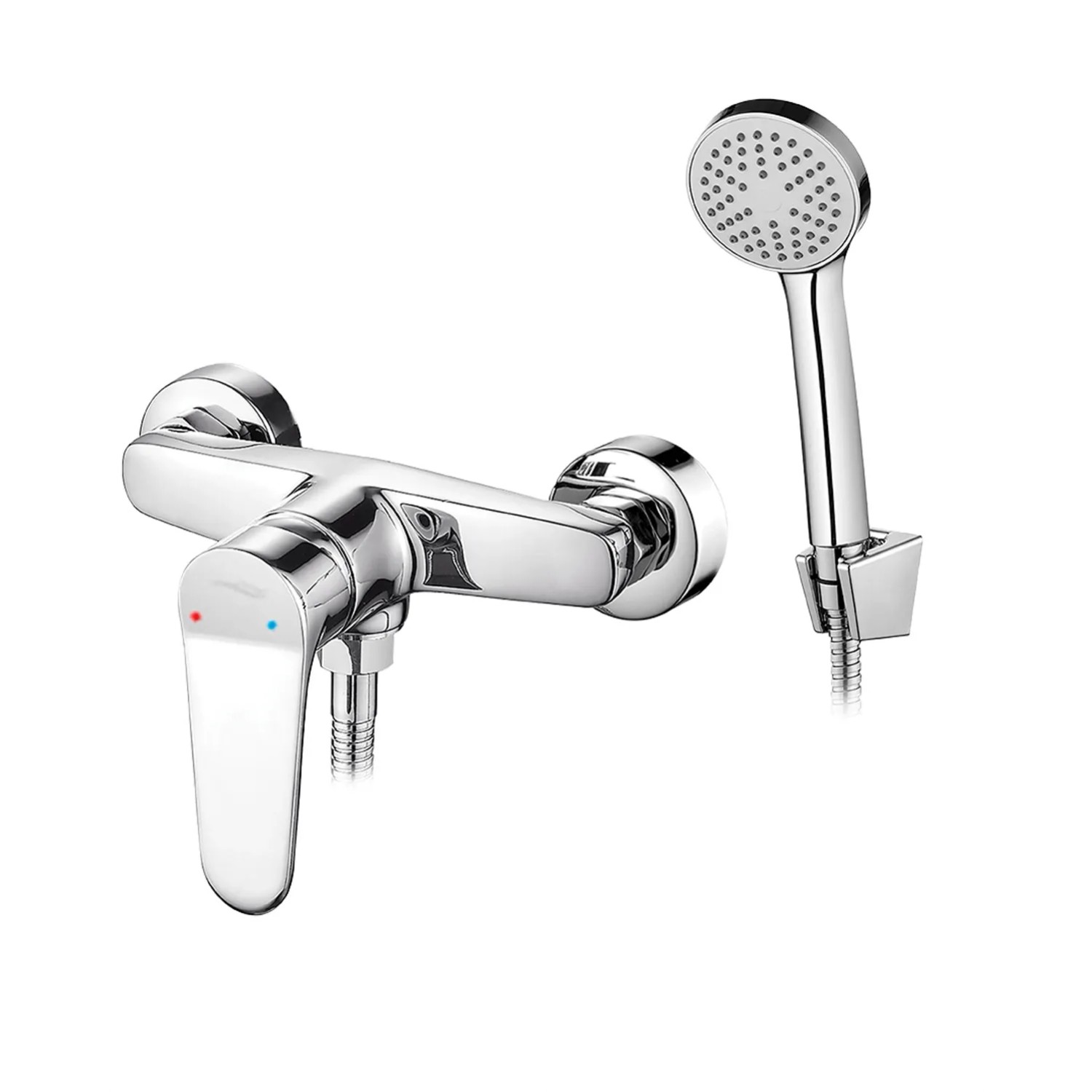 Kuchinox Bateria natryskowa ścienna z zestawu natryskowego Atez chrom