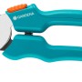 Sekator ogrodowy Gardena Classic, nożyce bypass z niebiesko-turkusowymi uchwytami do gałęzi do 18 mm.