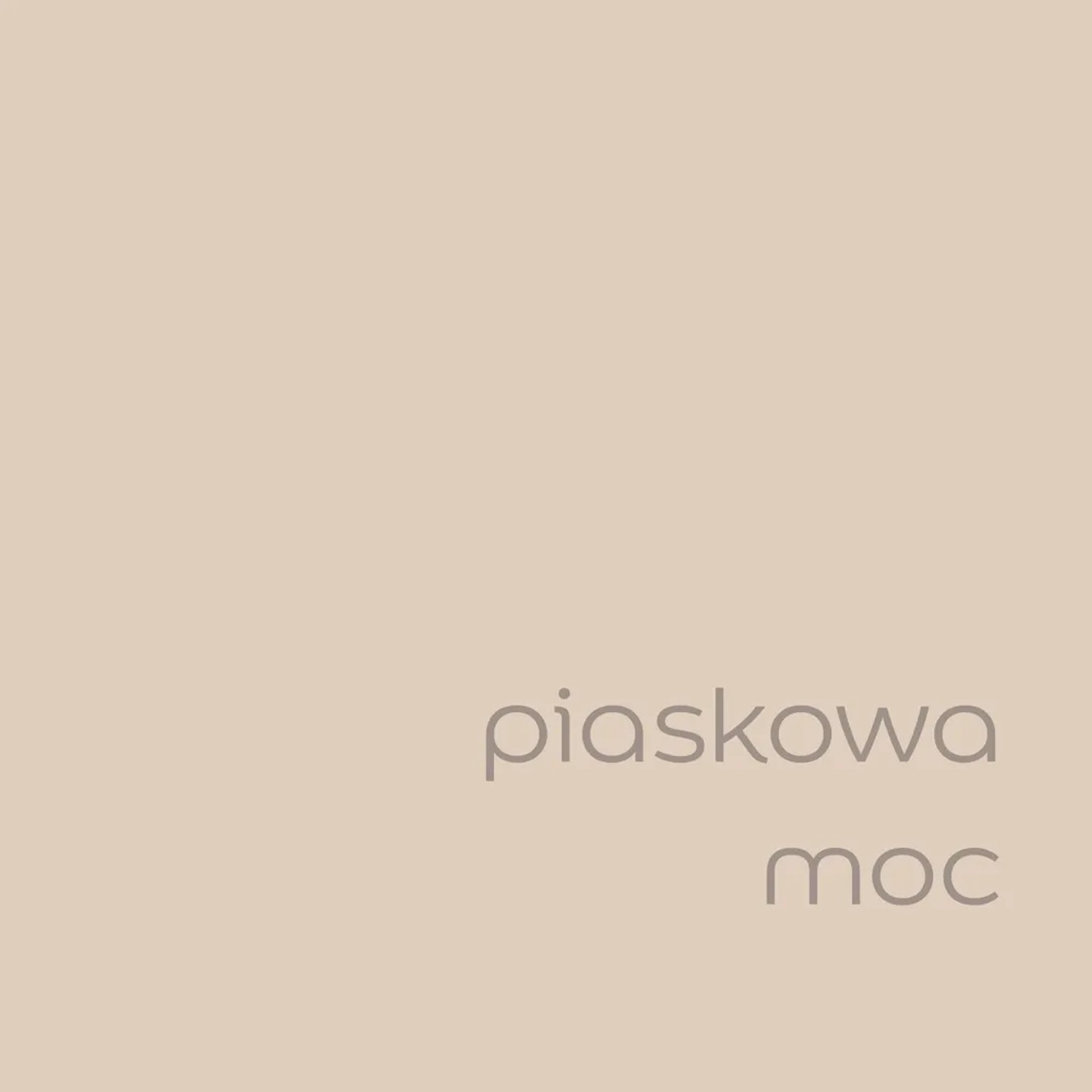 Próbka koloru farby do ścian t.b.t. w kolorze piaskowego beżu.