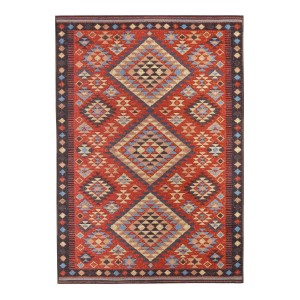 Indavo Dywan BORNEO kilim 80 x 140 cm czerwony