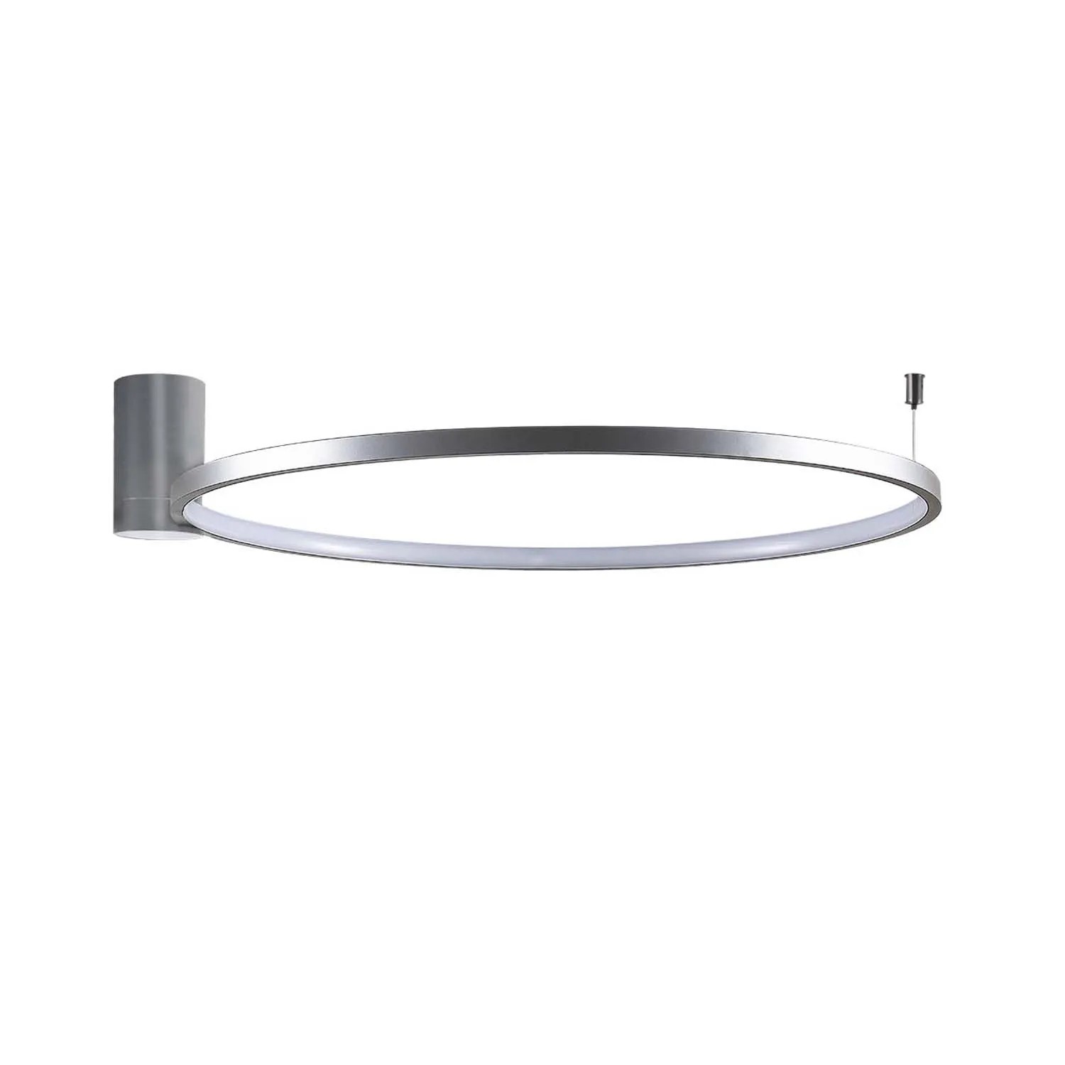 Goldlux Lampa ścienno-sufitowa LED NOEMI 20W 4000K 2600lm śr. 50 cm nikiel