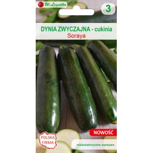 Opakowanie nasion cukinii 'Soraya', nasiona warzyw do ogrodu.