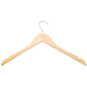 Drewniane wieszaki na ubrania, 8 sztuk do spodni i bluzek, przechowywanie tekstyliów.