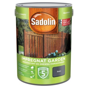 Sadolin Impregnat Garden do drewna, ochrona zewnętrzna, kolor szary.