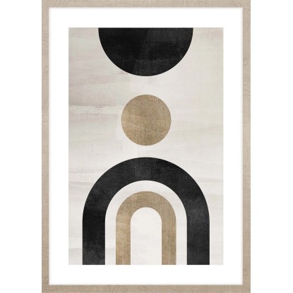 ARS LONGA Obraz ZEN ARCS AND CIRCLES 53 x 73 cm