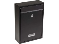 Skrzynka na listy STILO czarny mat 21,7 x 31,6 cm