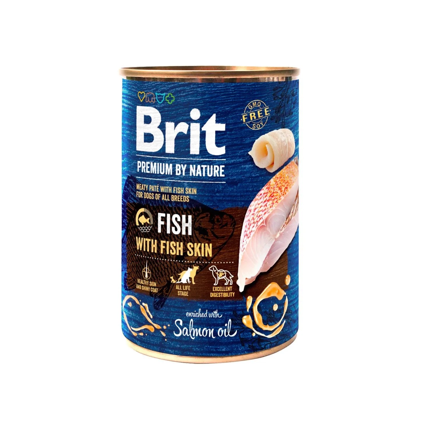 Brit Premium by Nature Mokra karma dla psów, z rybą i kurczakiem 400 g