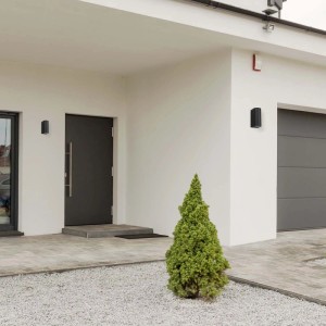 Eko-Light Kinkiet zewnętrzny OVALIS 2xGU10 max. 10W LED IP44 czarny