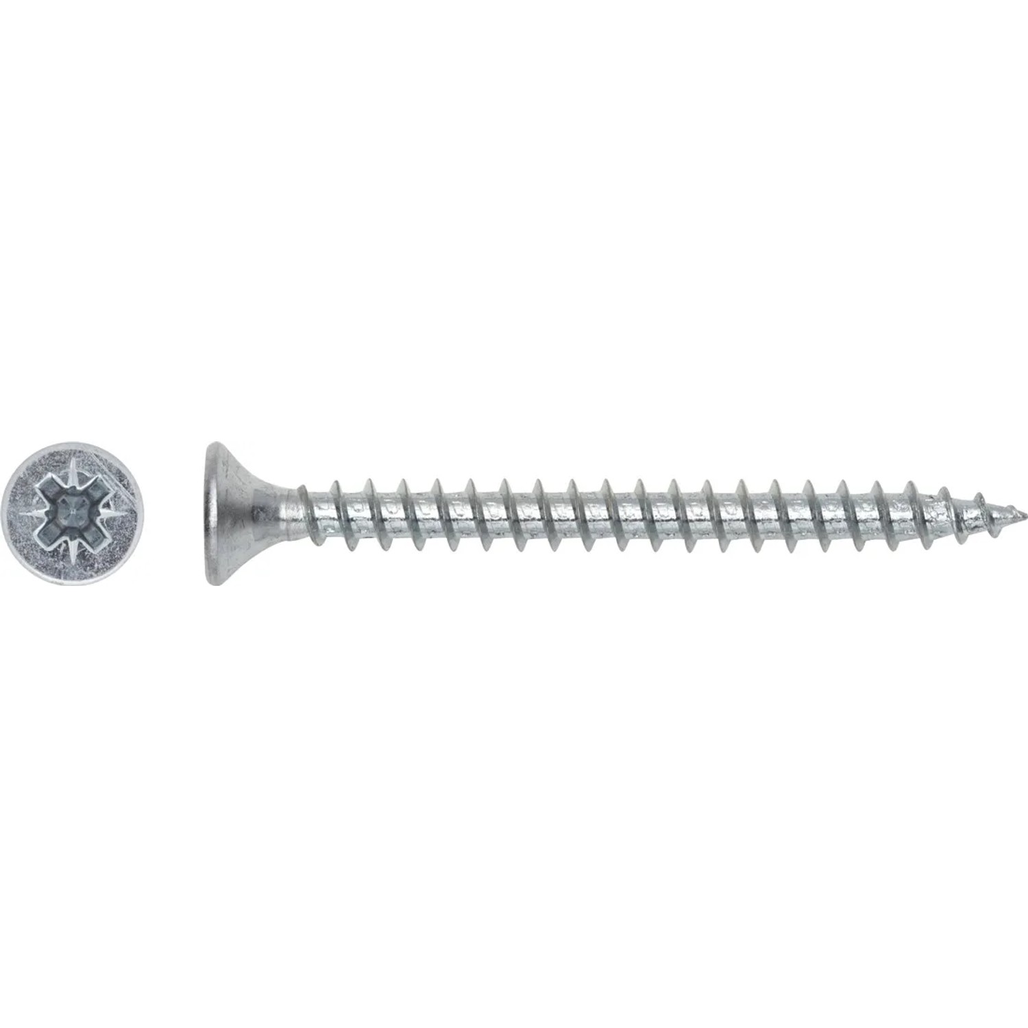 LUX-TOOLS Wkręt uniwersalny z łbem stożkowym płaskim TX 4,5 mm x 35 mm ocynk 10