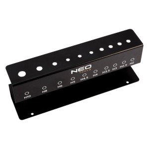 NEO TOOLS Klucze trzpieniowe z przetyczką 2-10 mm w stojaku - 10 szt.