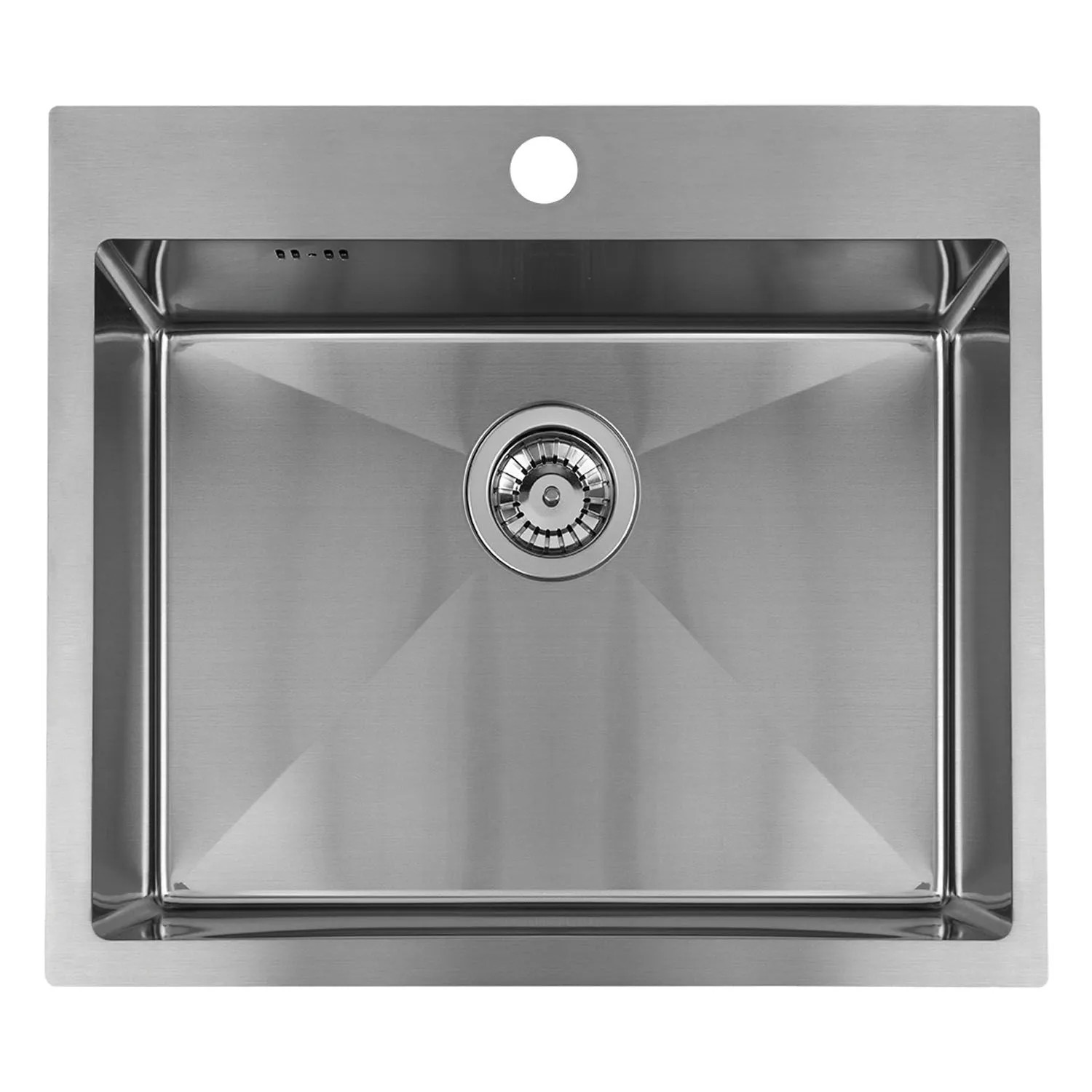 Laveo Zlewozmywak wpuszczany MALAWI 1-komorowy inox gładki - 50 x 58 cm