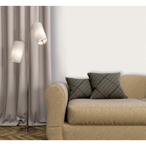 Tapeta dekoracyjna z subtelnym wzorem w salonie.