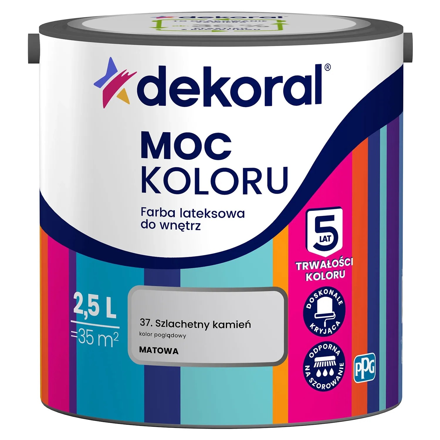 Dekoral Moc Koloru farba lateksowa szlachetny kamień 2,5 l