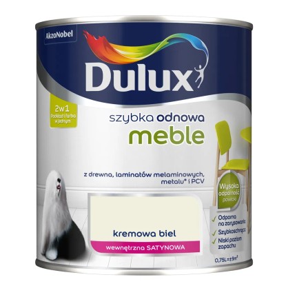 Dulux Szybka Odnowa Meble kremowa biel 750 ml
