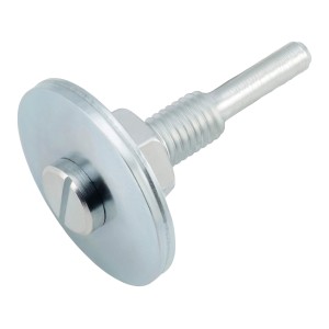 LUX Trzpień rozprężny 10 mm M8 do tarcz szlifierskich i polerskich, z trzpieniem walcowym, nakrętką i kołnierzami.