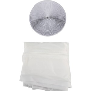 Uszczelka do drzwi Hot Air Stop na drzwi balkonowe/werandowe, składająca się z uszczelki i taśmy Velcro.
