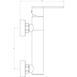 Valvex Bateria prysznicowa Adler czarna