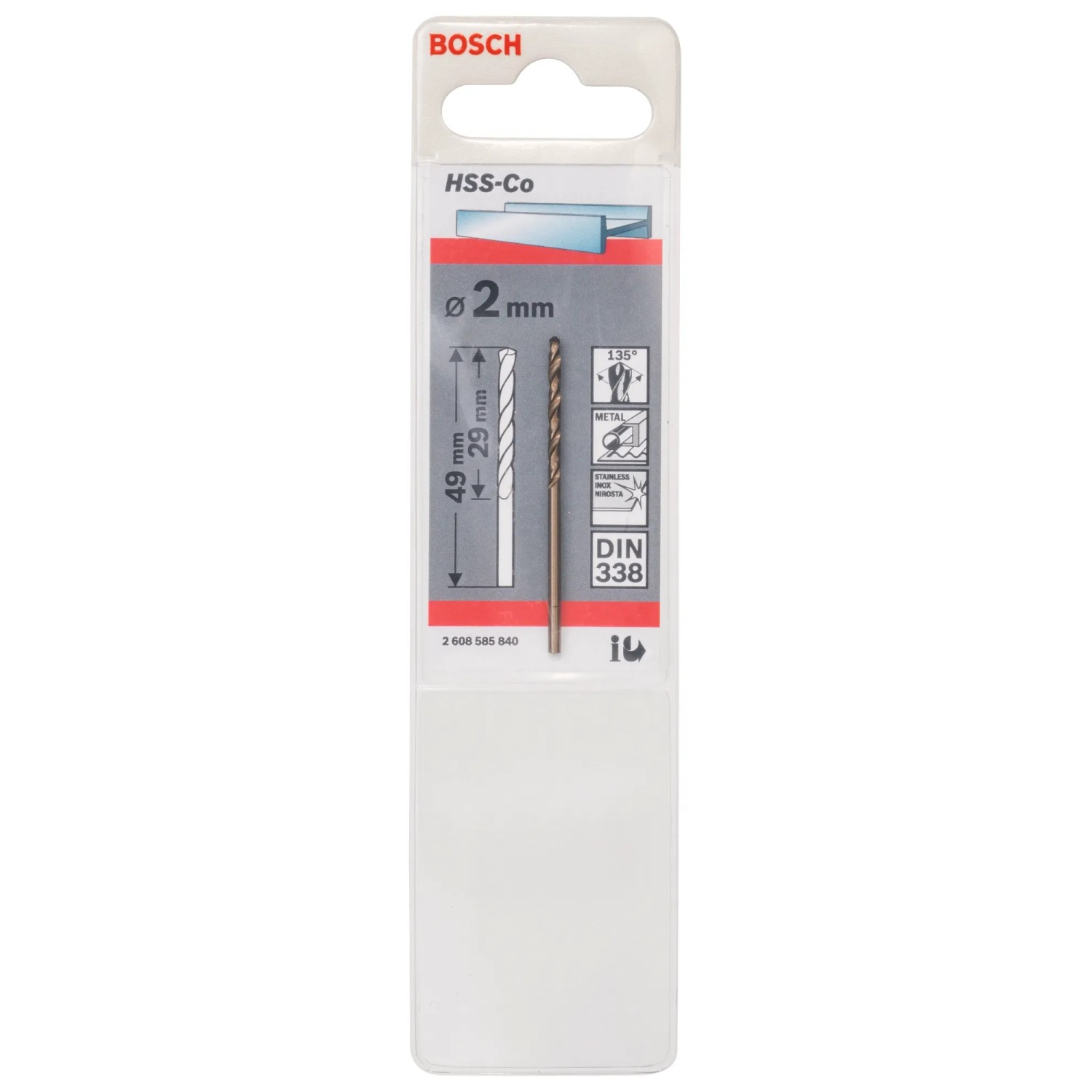 Bosch Professional Wiertło do metalu HSS-Co 2 x 49 mm