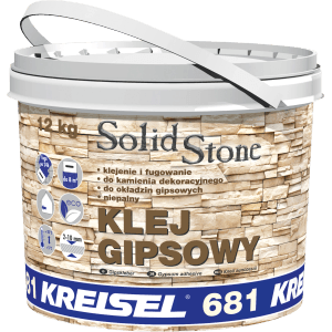 Wiadro Solid Stone Klej Gipsowy, klej gipsowy do płytek, do użytku wewnętrznego.