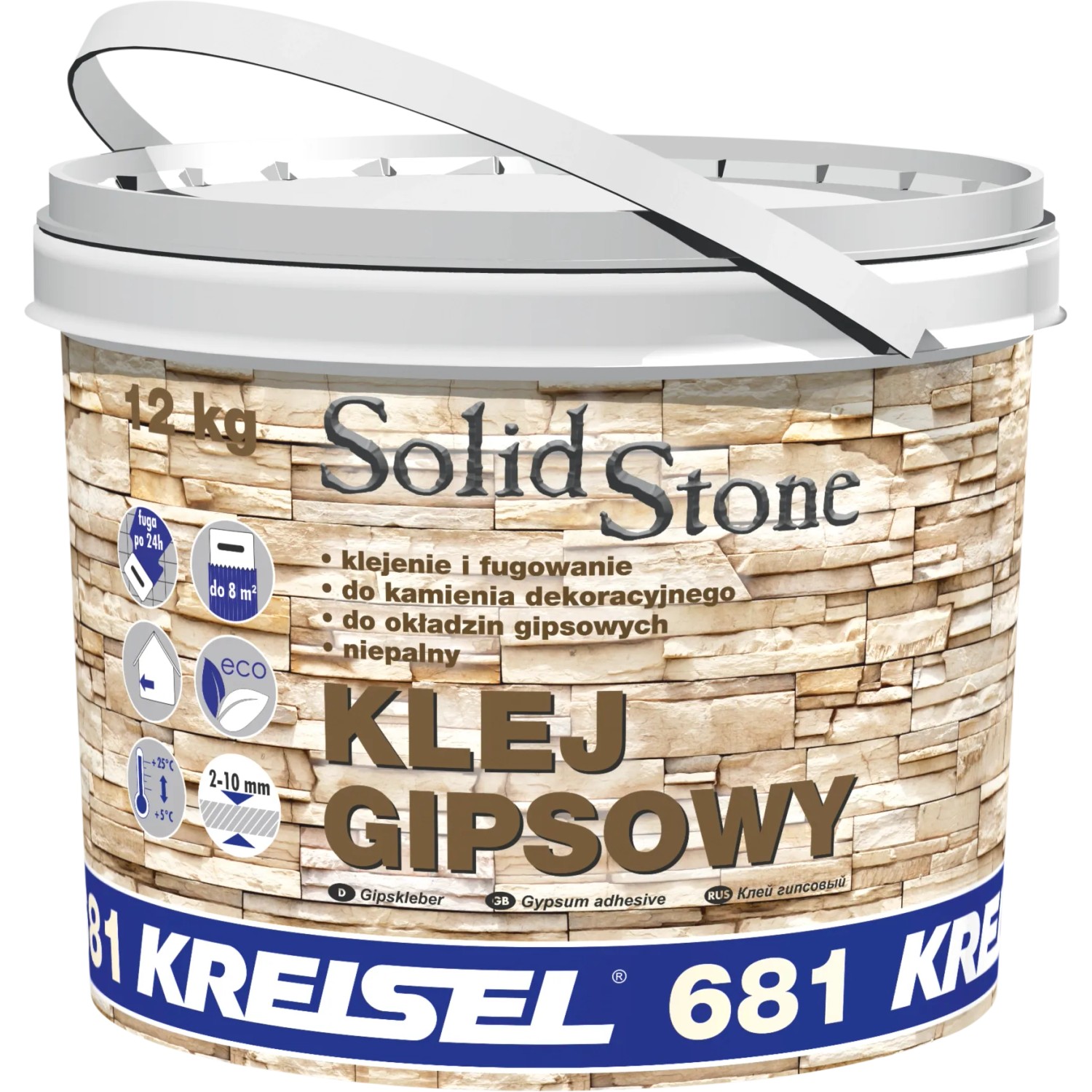 Kreisel Klej gipsowy do cegły i kamienia 681 12 kg