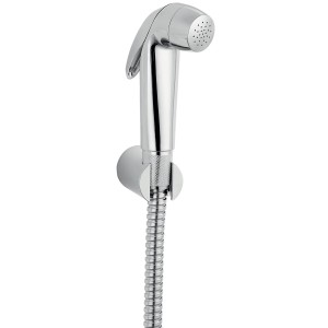 Błyszczący t.b.t. do toalety z funkcją bidetu, część zestawu prysznicowego.