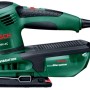 Zielona szlifierka oscylacyjna Bosch PSS 200 AC do precyzyjnego szlifowania.