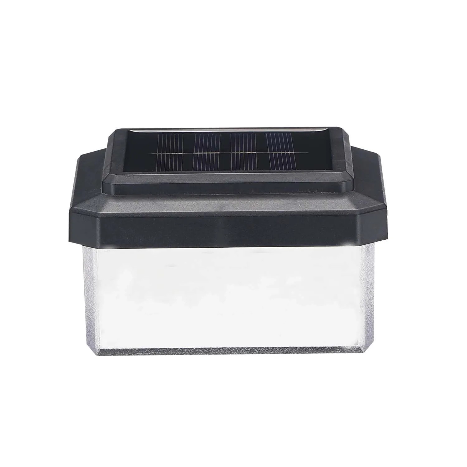 Goldlux Lampa solarna LED ELVO na słupek ogrodowy 4000K IP44 czarna