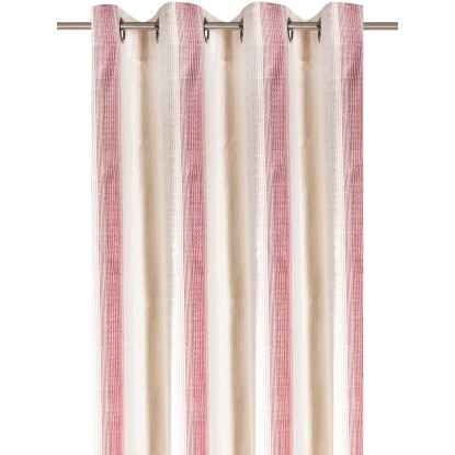 Zasłona Vivian kremowo-bordowa 140 cm x 250 cm