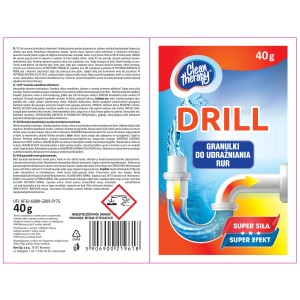 t.b.t. Granulat do udrażniania rur, opakowanie 40g do kuchni i łazienki.