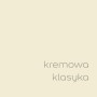 Próbka koloru: Kremowobiała farba do ścian wewnętrznych.