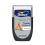 Tester koloru Dulux Ambiance Ceramic Trendy Blue do farb ściennych.
