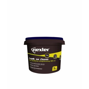 Wiadro z produktem bitumicznym Nexler, odpowiednie do uszczelniania i napraw.