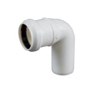 Biała rura Kolanka HT, kąt 90 stopni.